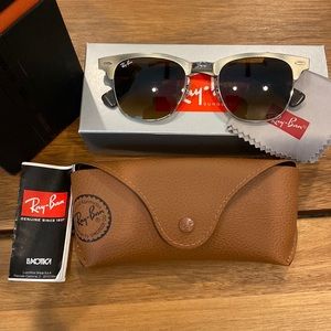 Mens Ray Bans Club Master Metal